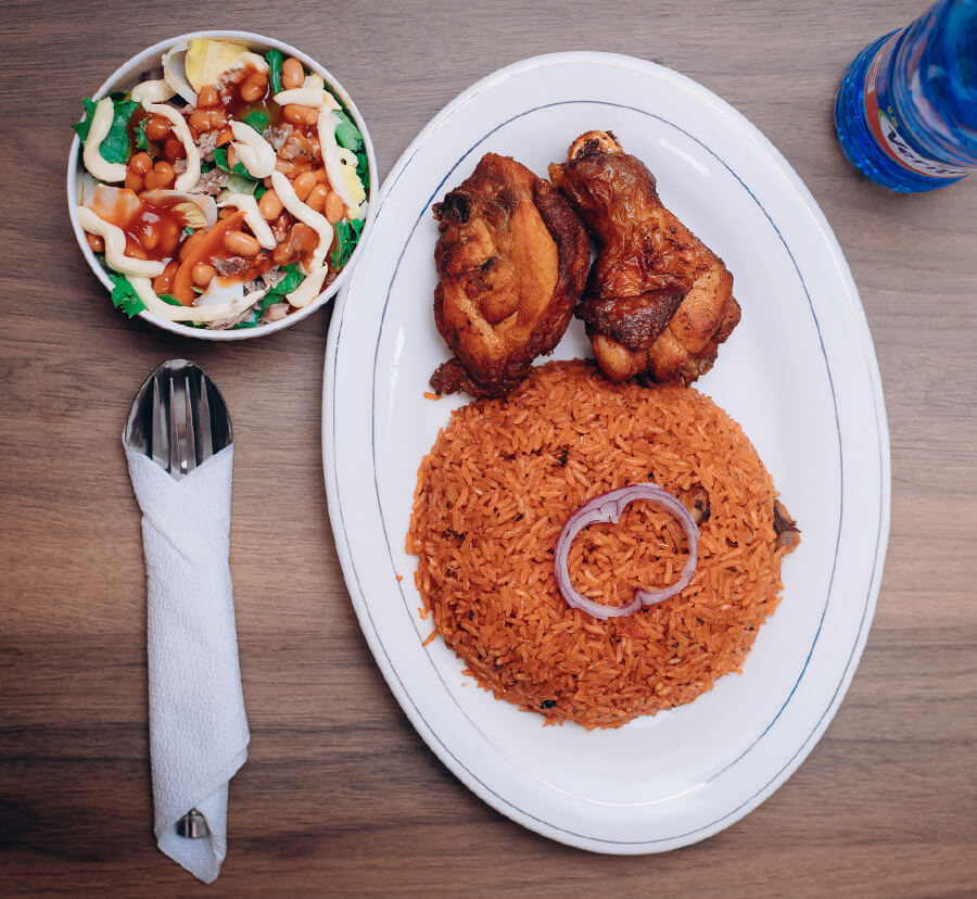 Jollof with Chicken
